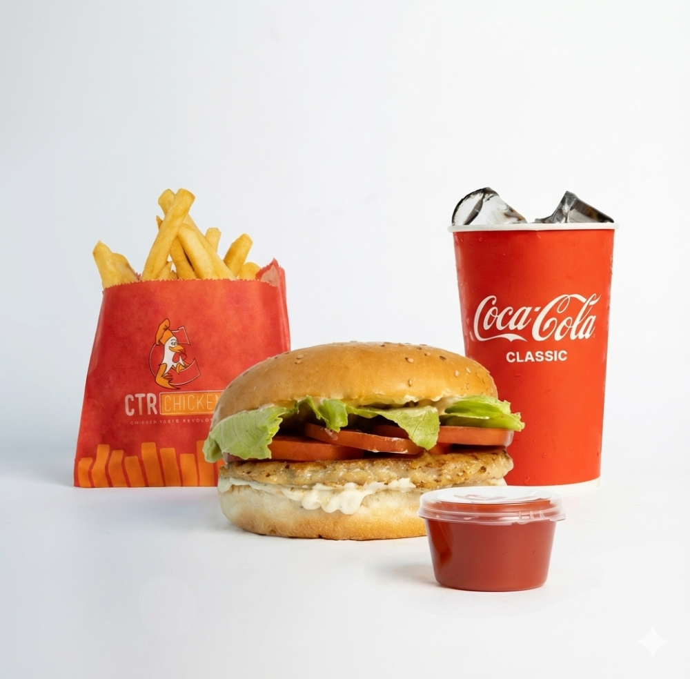 Комбо Чикен гриль бургер М