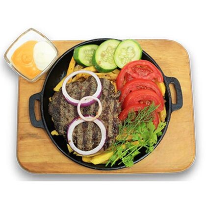 фри с котлетом