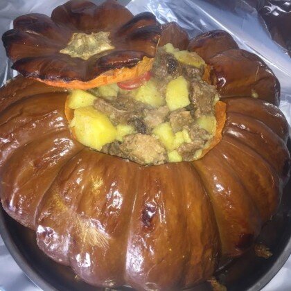 Куырдак в запечённой в тандыре тыкве