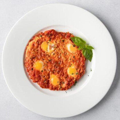 Шакшука из перепелиных яиц