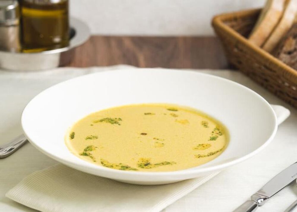 Вишисуаз-суп овощной с креветками
