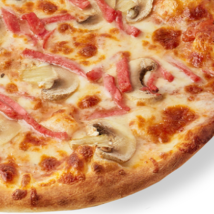 Грибы и ветчина 30см