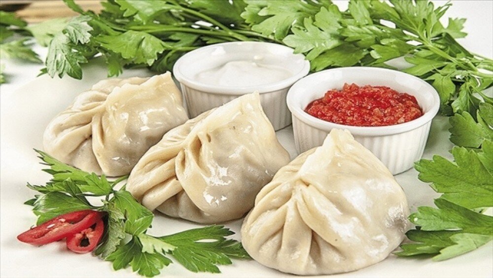 Манты с курицей и картофелем. Вес 1 шт. 70 гр! Рубленая начинка.