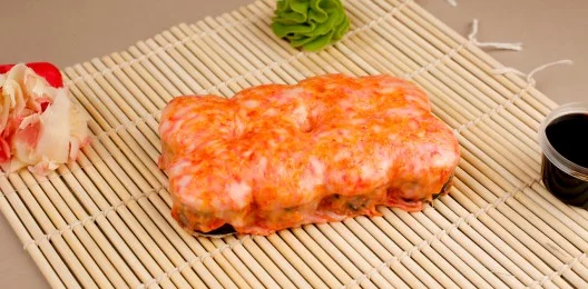 Запечённый с креветкой