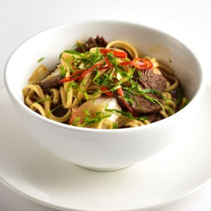 Сиыр еті қосылған удон