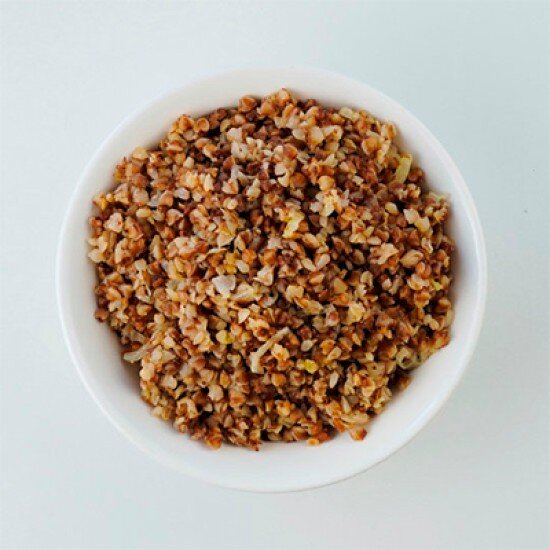 Гречка с луком