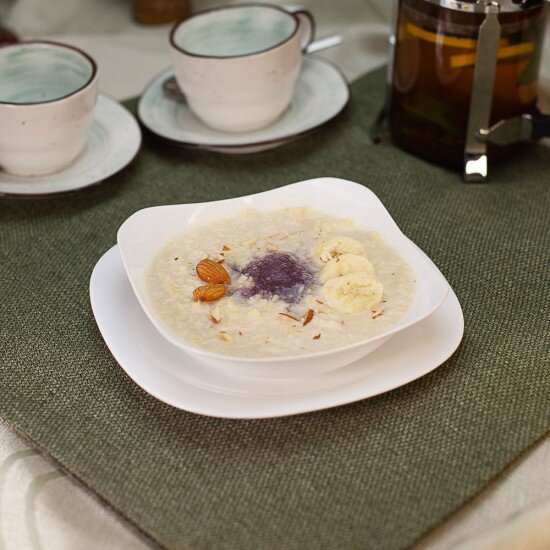 Каша на миндальном молоке