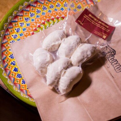 Манты с джусаем