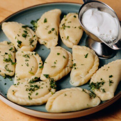 Вареники с грибами