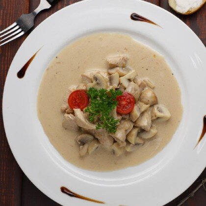 Курочка с грибами