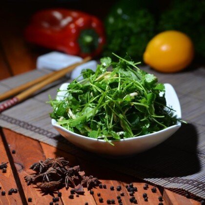 Дофу с кинзой