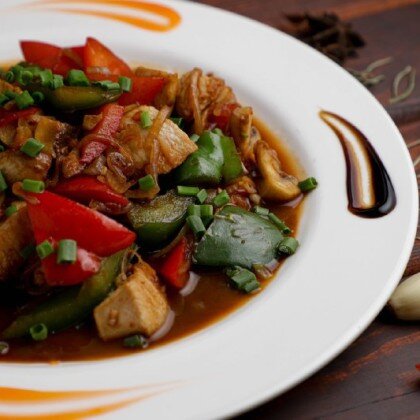 Курочка с овощами