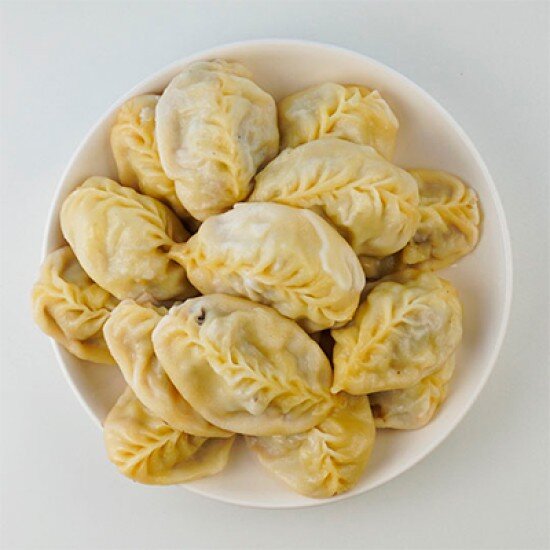 Манты с мясом и тыквой