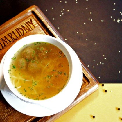 Cуп с фрикадельками