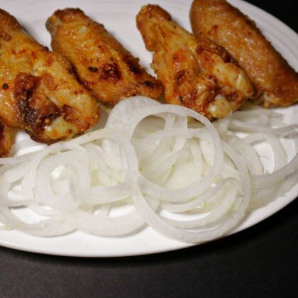 Куриные крылышки на мангале