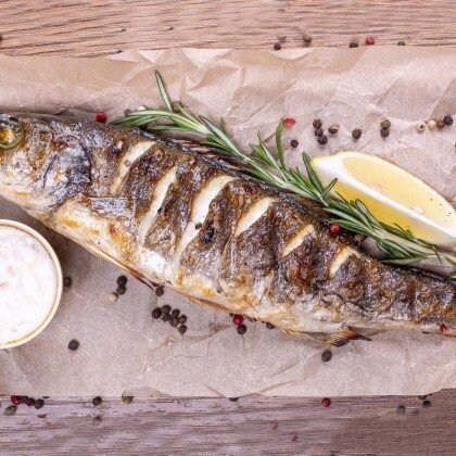 Сибас на гриле