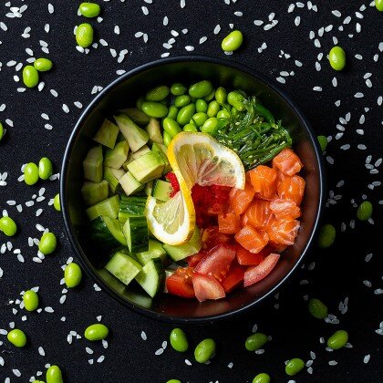 Поке с лососем