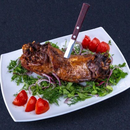 Баранья шея приготовленное на пару