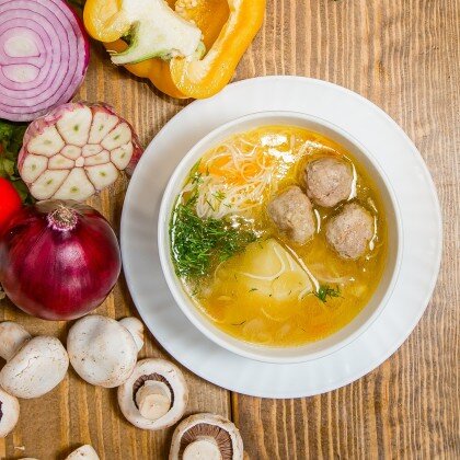 Суп с фрикадельками