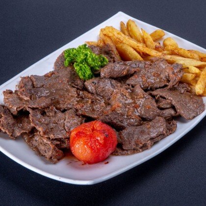 «Варахша» нежное мясо бон-филе приготовленное в духовке с ароматами чесночка и свежих томатов