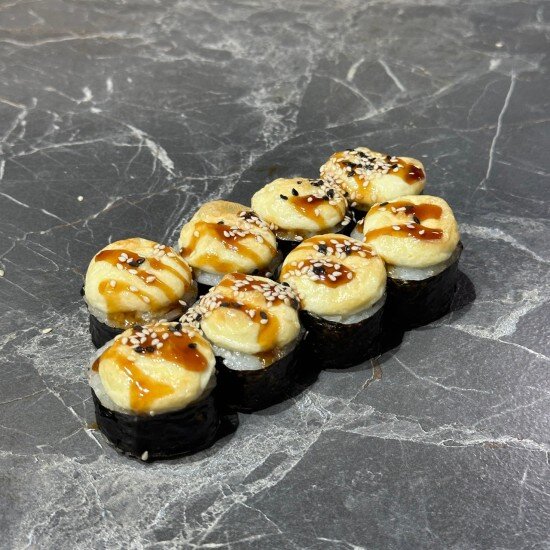 Запечённый с креветкой