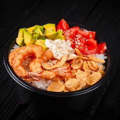 Поке с креветками