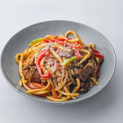 Лапша wok с телятиной