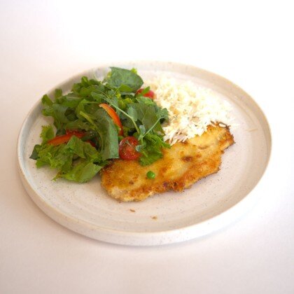 Курица в Хрустящей Панировке с рисом