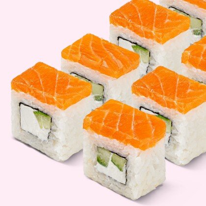 Филадельфия с копченым лососем лайт