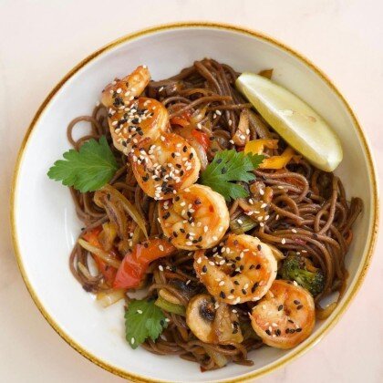 Вок с Креветками