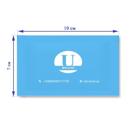 Влажные салфетки с нанесением логотипа