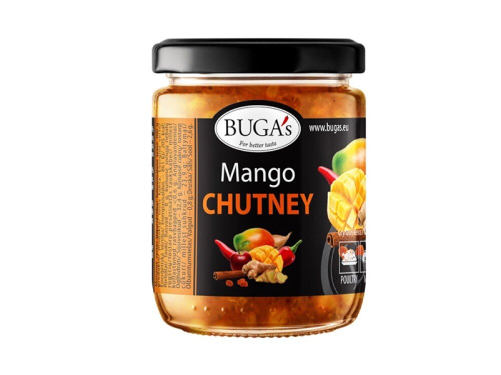 Соус BugaS Mango Chutney/ Манго, Лук, Лимон, Куркума
