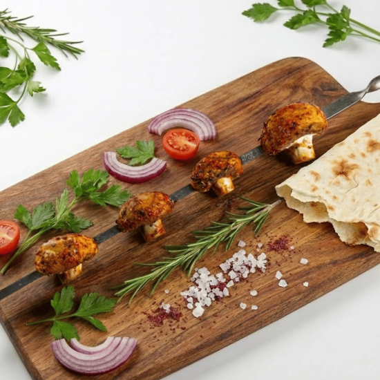 Шампиньоны шашлык