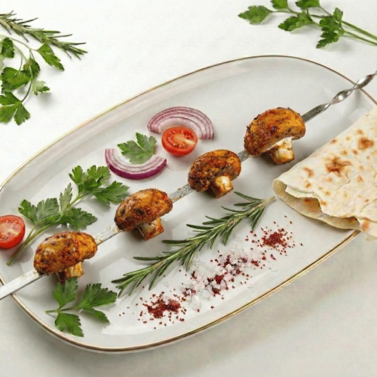 Шампиньоны шашлык