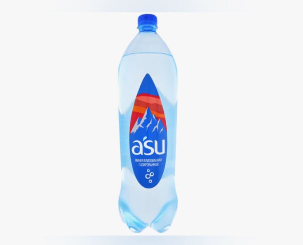 Вода «ASU» с газом 1л