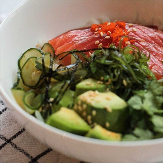 Поке боул с лососем