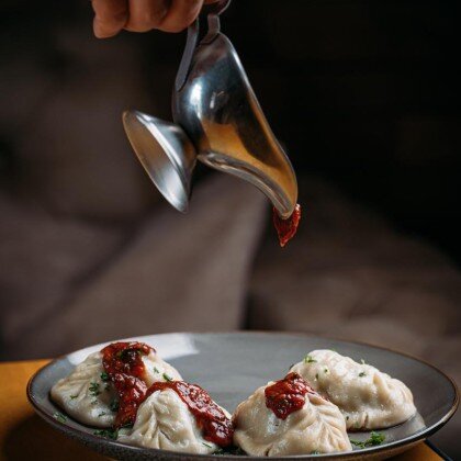 Манты с тыквой