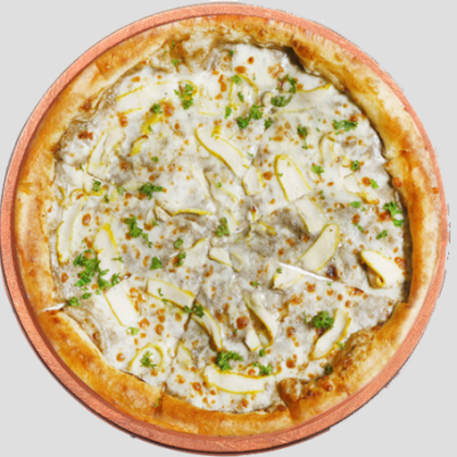 Цыплёнком с грибным жульеном