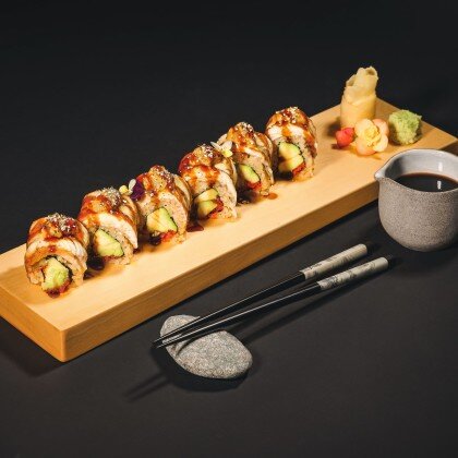 Угорь с фуа-гра