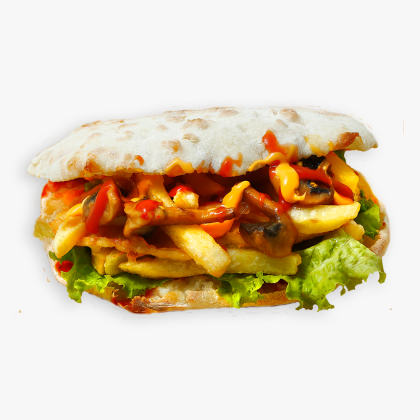 Панини с цыпленком и сыром моцарелла