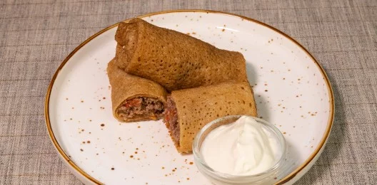 Блины с мясом