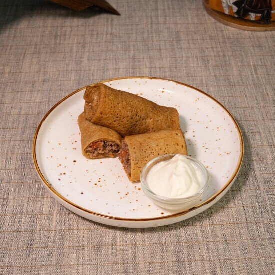 Блины с мясом