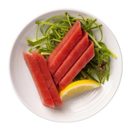 Թունայով սաշիմի և աղցան