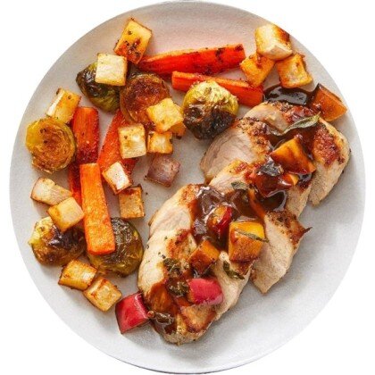 Խոզի մսի և բանջարեղենի խորոված