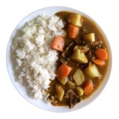 Տավարի միս կարի բրինձ բանջարեղենով