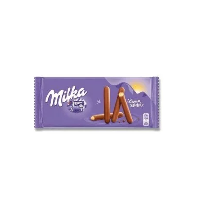Печенье-палочки покрытое молочным шоколадом Lila Sticks Milka 112 г