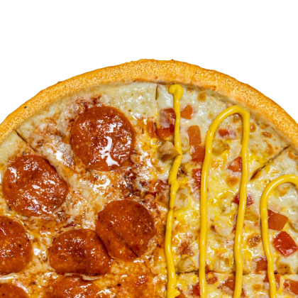 Половинки Чизи чикен+Пепперони