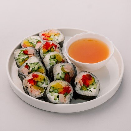 Кимбап с копченой курочкой