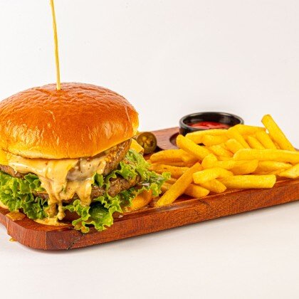 Дабл бургер с сыром