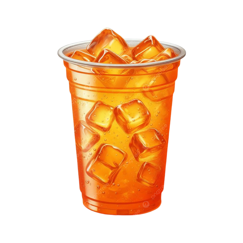Orange ice tea